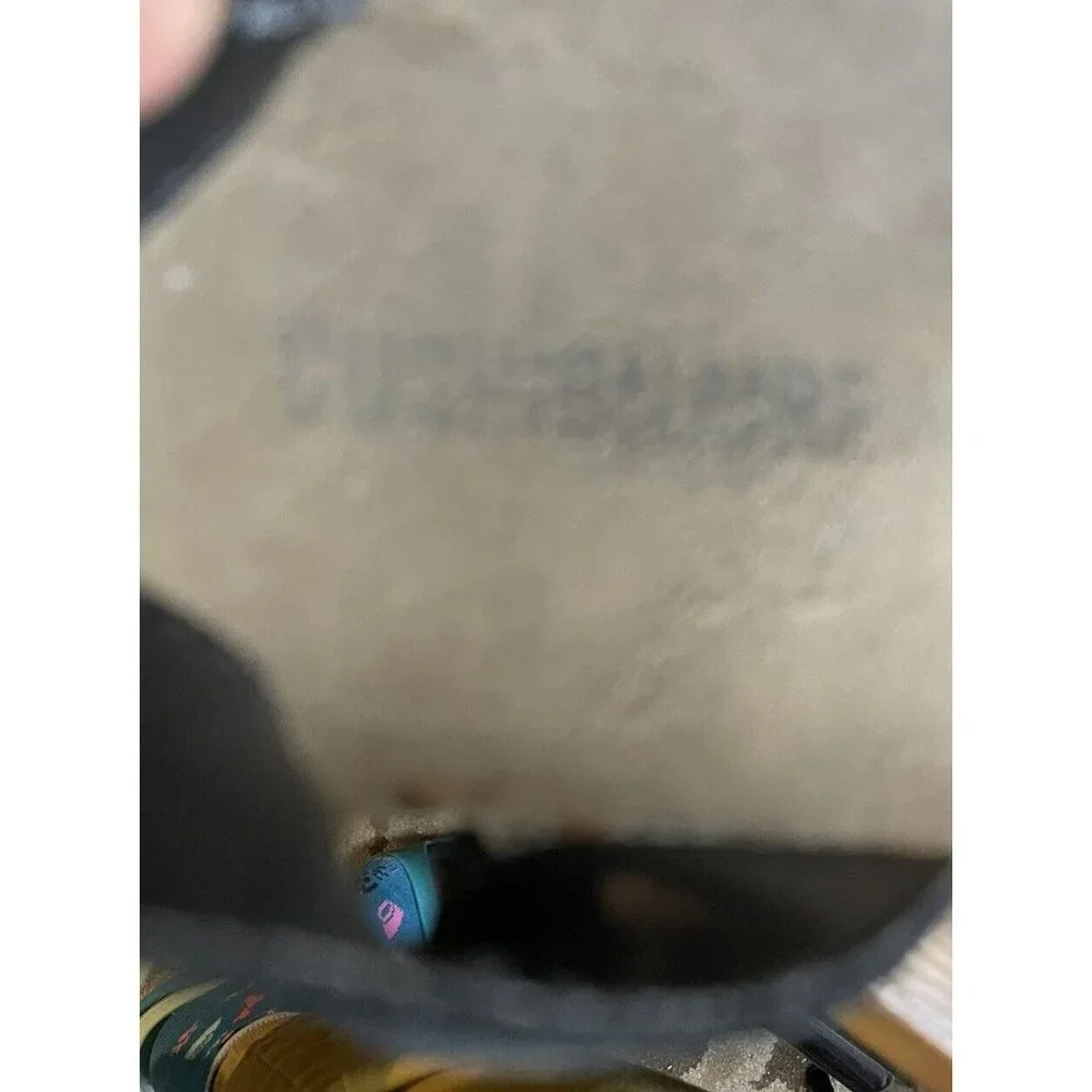 Cushionaire Mandy Flatform Sandals Size 7.5M Cork Footbed Espadrille Black Strap - Picture 10 of 11